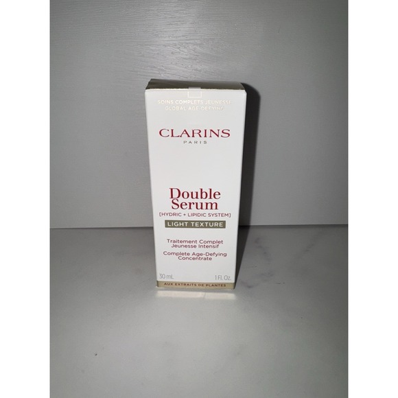 Clarins Paris Double Serum Hydric + Lipidic System Light Texture Serum 1 fl oz